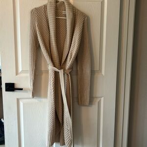 Long knit cardigan